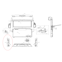 Rear bumper left corner